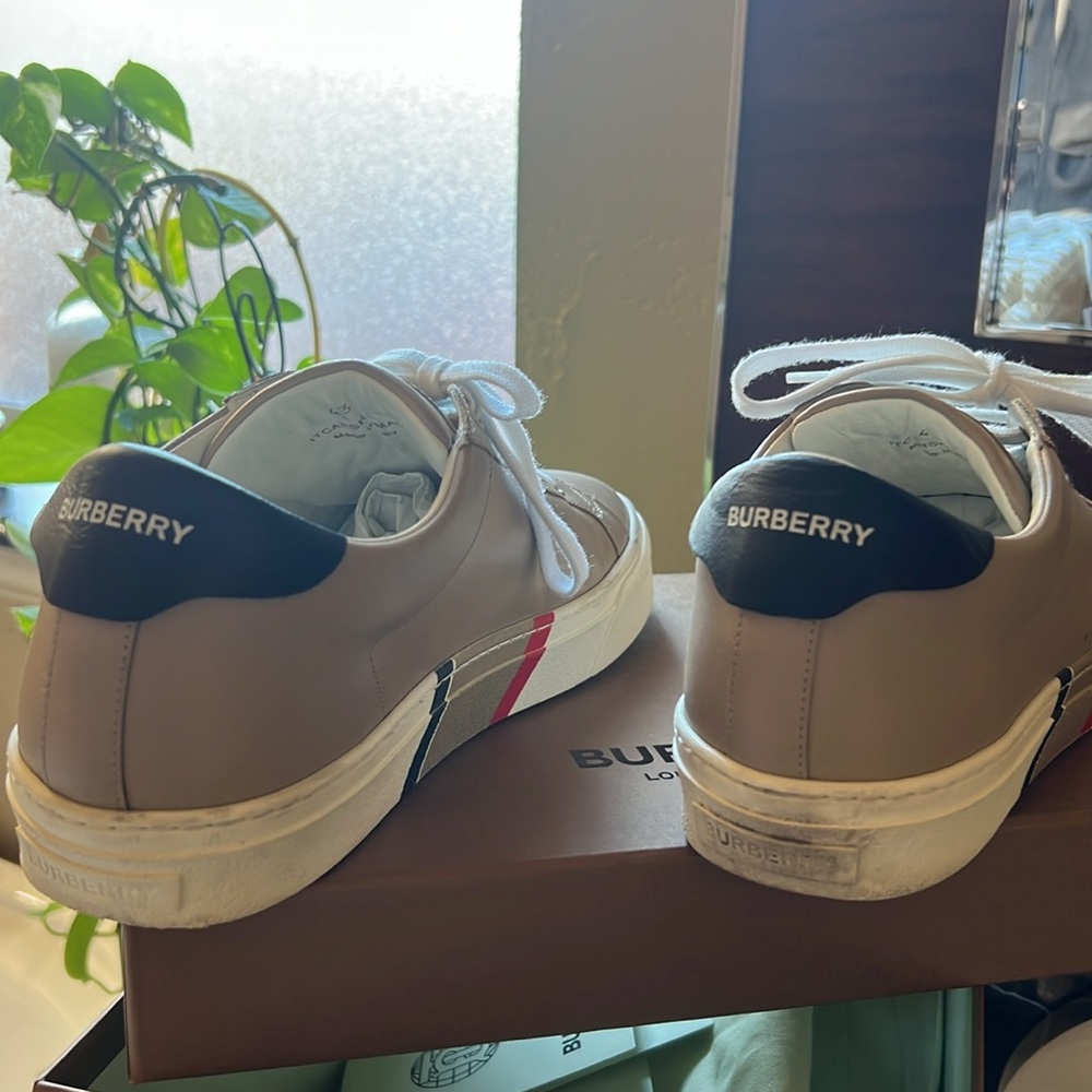 BURBERRY MF RANGLETON SNEAKERS IN HONEY COLOR - Picture 2 of 4